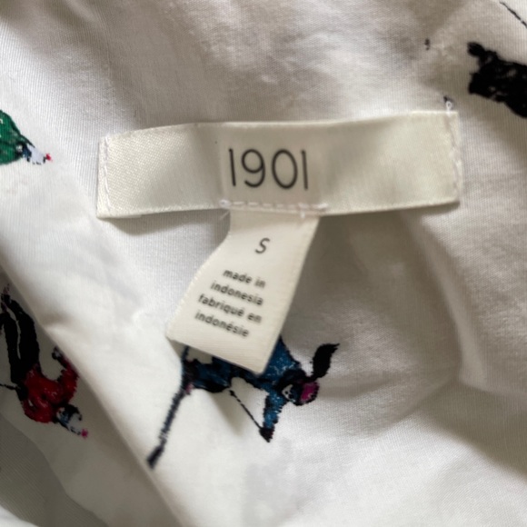 1901 Ski Button Down Modified to‎ Be Cropped Short Sleeve Button Down - Picture 4 of 7